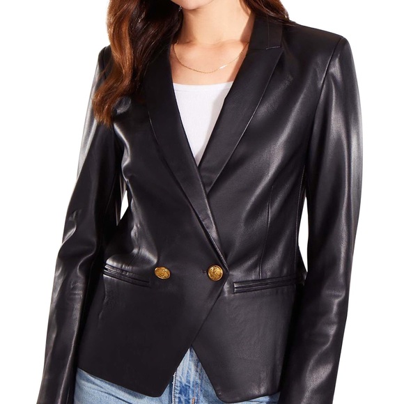 NEW with tags BB Dakota by Steve Madden Faux Leather Blazer - Picture 1 of 3